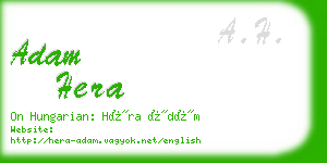 adam hera business card